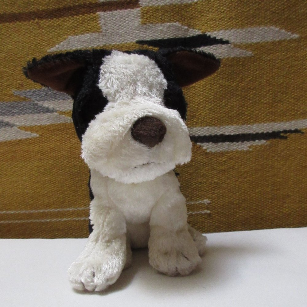 Plush Boston Terrier Dog Stuffed Animal 8"